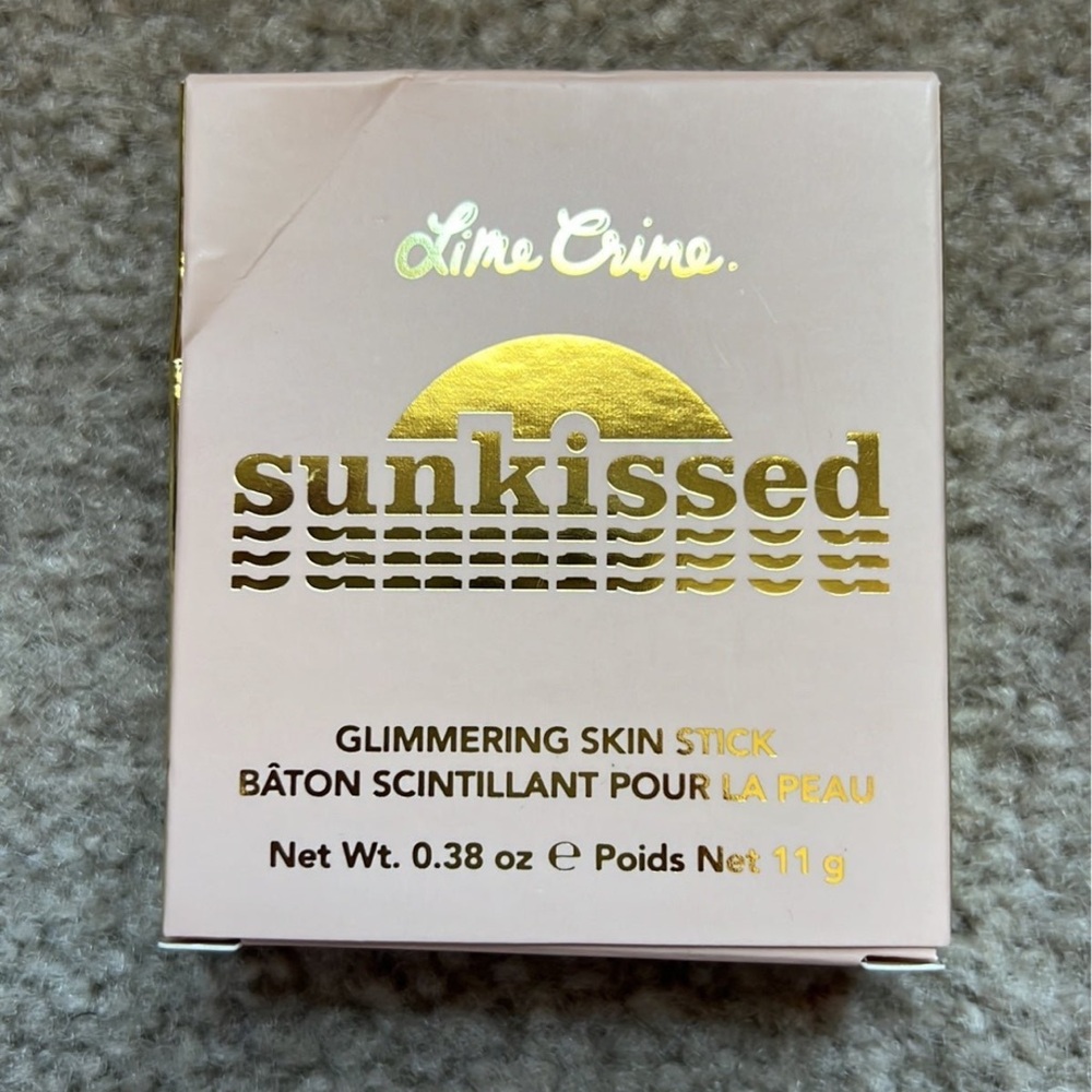 0.38 oz Lime Crime SunKissed Glimmering skin stick Tide
